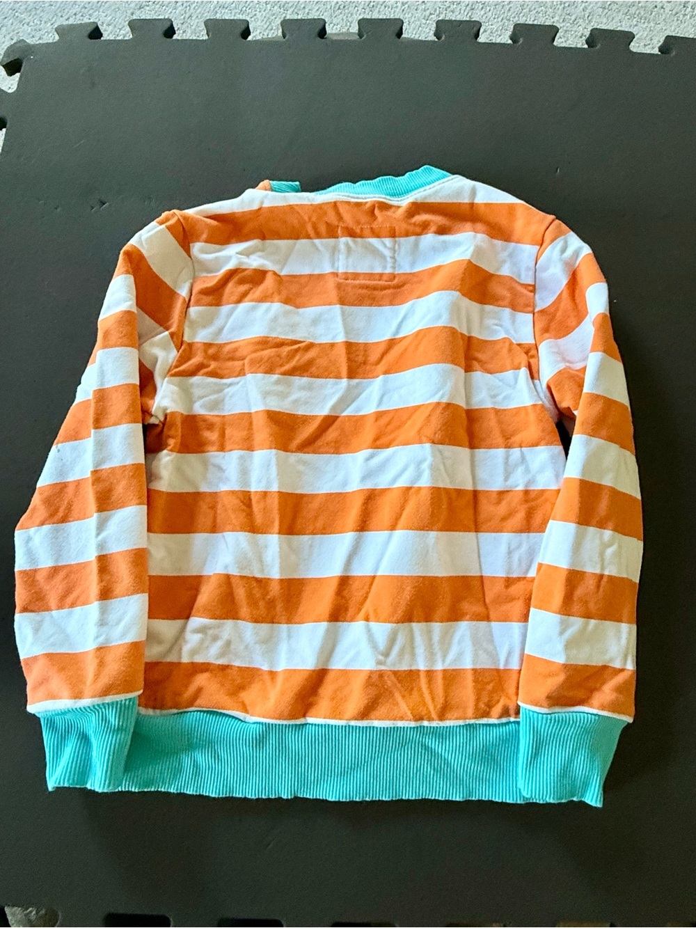 Orange & White Striped Kids Sweatshirt with Nemo - Picture 5 of 5
